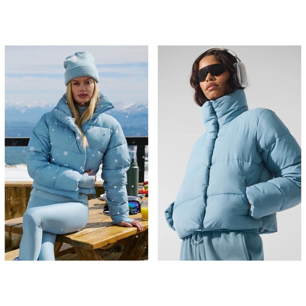 Gold Rush Puffer-Celestial Blue